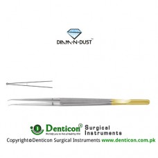 Diam-n-Dust™ Micro Ring Forcep Straight - With Counter Balance Stainless Steel, 23 cm - 9" Diameter 1.0 mm Ø